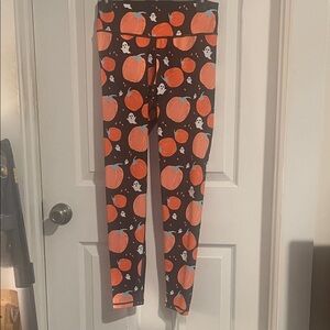 Feed me Fight me Pumpkin Drawstring Leggings (no pockets)